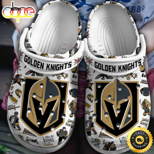 Vegas Golden Knights NHL Ice hockey Sport Crocs Crocband Clogs Shoes Com