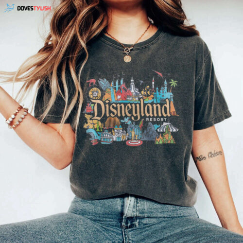 Vintage Disneyland Resort Comfort Colors Shirt, Retro Disneyland Parks Shirt, Magic Kingdom Shirt, Disneyworld Shirts, Disney Family Shirts