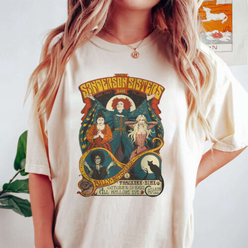 Vintage Hocus Pocus Comfort Colors Shirt, Sanderson Sisters Shirt, Disneyland Family Trip Shirt, Witch Halloween Shirt,2023 Halloween Party