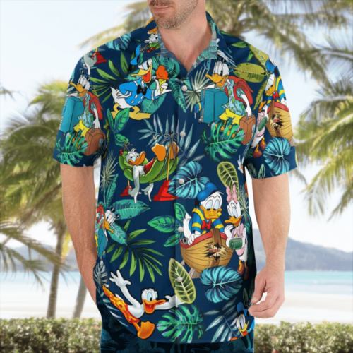 Walt Disney Donald Duck Tropical Hawaiian Shirt