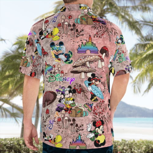 Walt Disney Funny Mickey Mouse Hawaii Shirt