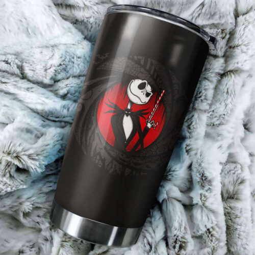 Spooky Jack Skellington Face Tumbler – Perfect Nightmare Before Christmas Gift