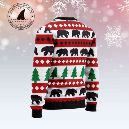 Christmas Tree and Bear G51014 Ugly Christmas Sweater – Perfect Christmas Gift Noel Malalan Signature