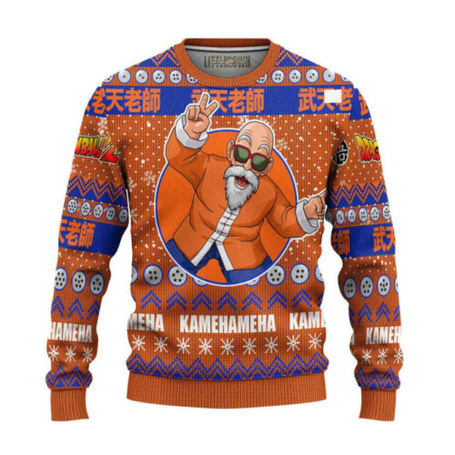 Roshi Dragon Ball Z Ugly Christmas Sweater: Festive Anime Fashion