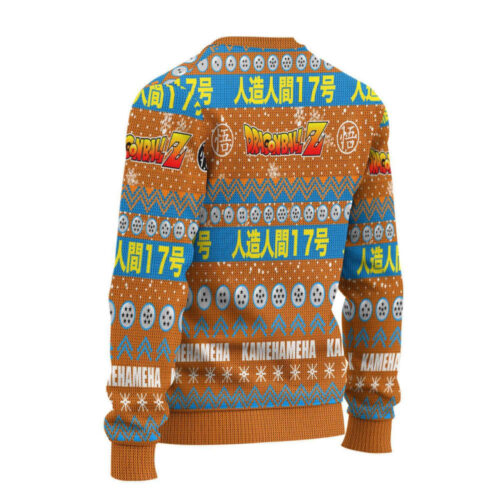 Get Festive with Android 17 Dragon Ball Z Ugly Christmas Sweater