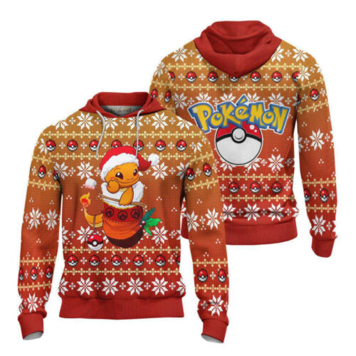 Get Festive with Charizard: Ugly Christmas Sweater for Pokemon Fans
