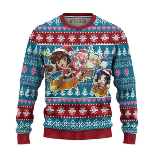 Gundam Chibi Ugly Christmas Sweater: Festive and Fun Anime-Inspired Attire