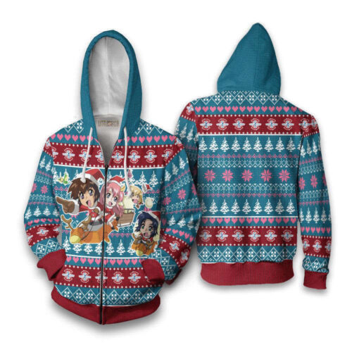 Gundam Chibi Ugly Christmas Sweater: Festive and Fun Anime-Inspired Attire