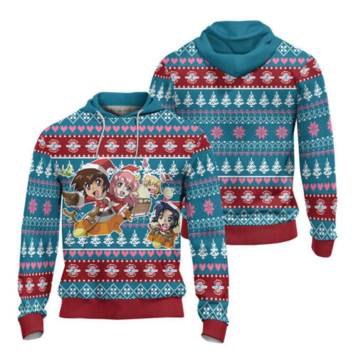 Gundam Chibi Ugly Christmas Sweater: Festive and Fun Anime-Inspired Attire