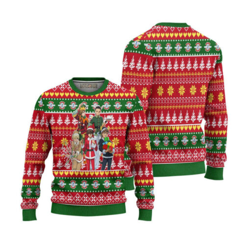 Gundam Red Ugly Christmas Sweater – Festive and Fun Holiday Apparel