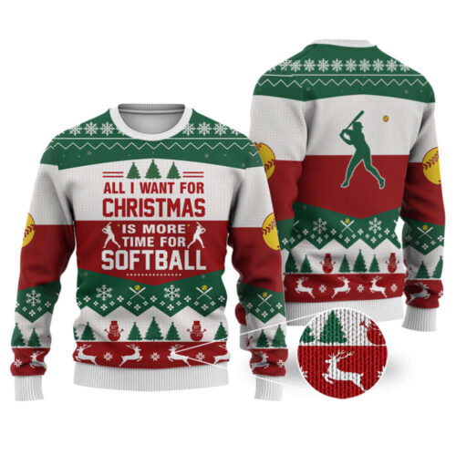 Softball Christmas Sweater – Best Gift for Christmas: Noel Malalan Signature Ugly Sweater