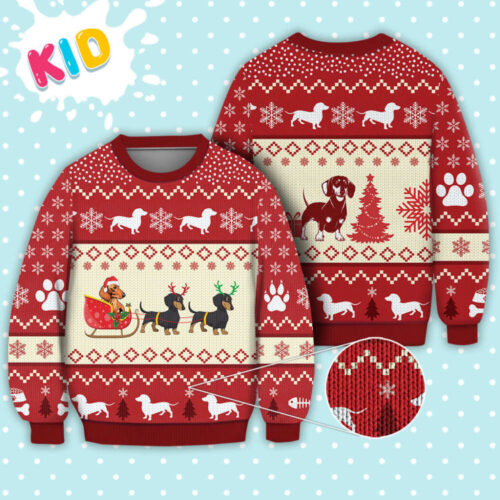Dachshund Reindeer Christmas Sweater – Best Gift for Noel Malalan – Ugly Christmas Sweater