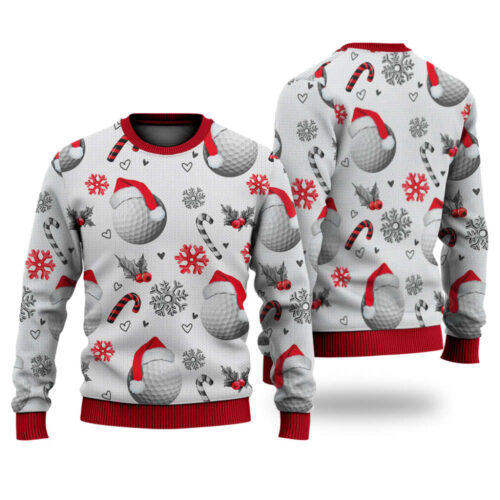 Ugly Christmas Sweater: Golf Christmas Pattern Sweatshirt – Best Gift for Noel Malalan