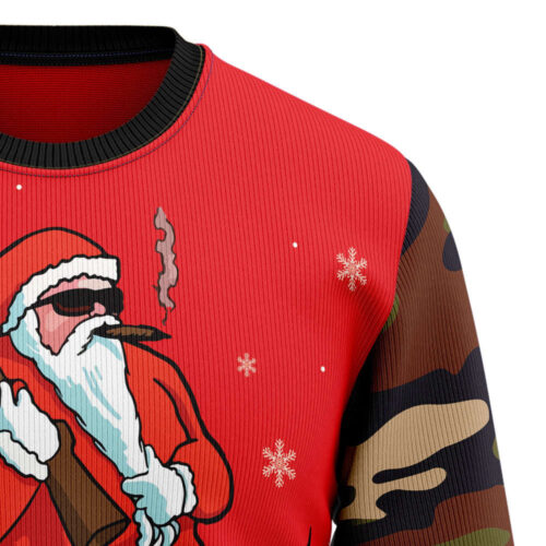 Hunting Santa Christmas Ugly Christmas Sweater – Funny Sweaters for Men & Women