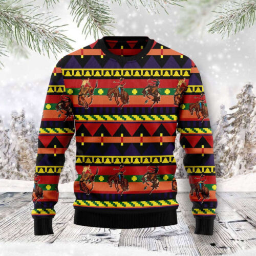 Stylish Native American Ugly Christmas Sweater – 3D All Over Print