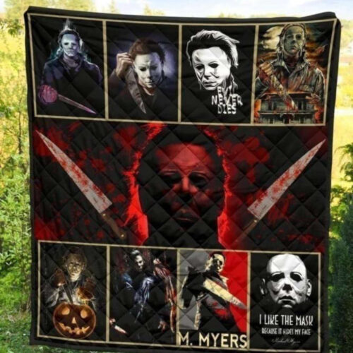 Spooky Michael Myers Halloween Quilt Blanket: Perfect Horror Movie-Themed Bedding
