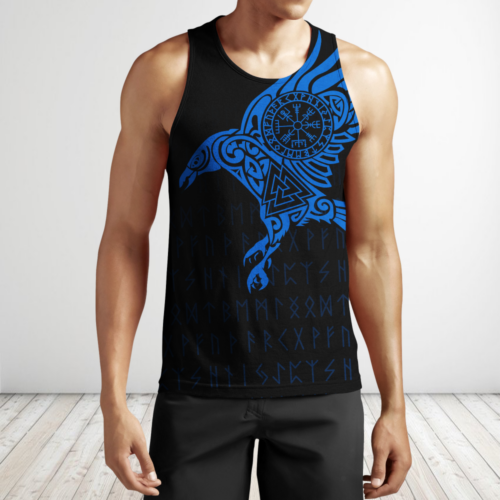 Vikings – Odin Tattoo Blue: Unleash the Power of The Raven Shop Now!