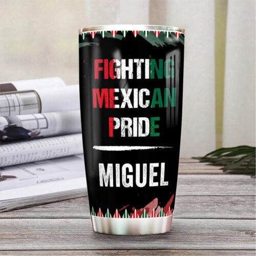 Custom Mexico Boxing Stainless Steel Tumbler – Personalized & Durable