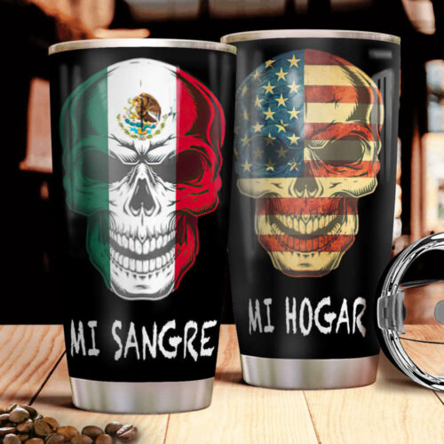 Custom Mexican Stainless Steel Tumbler – Personalized and Durable!