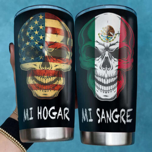 Mexican Skull Stainless Steel Tumbler – Stylish & Durable Drinkware for All Occasions