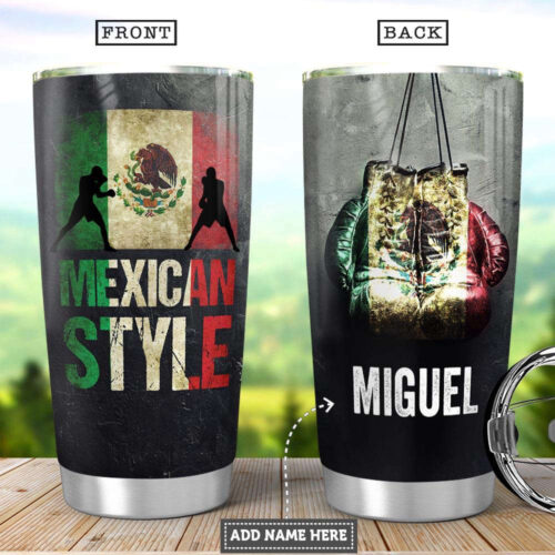 Custom Mexican Stainless Steel Tumbler – Personalized and Durable!