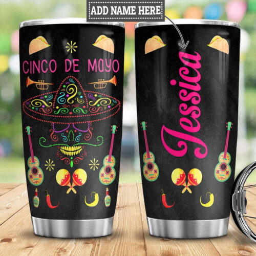 Customized Mexico Cinco De Mayo Stainless Steel Tumbler – Celebrate with Style!