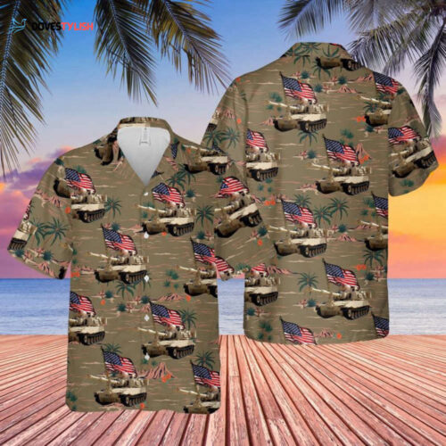 US Army C-12U-3 Huron Hawaiian Shirt: Authentic Military Style for Fashion Forward Individuals