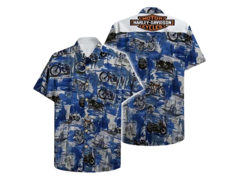 Harley Davidson Hawaiian Shirt Fashion Tourism For Men Hawaiian Shirt