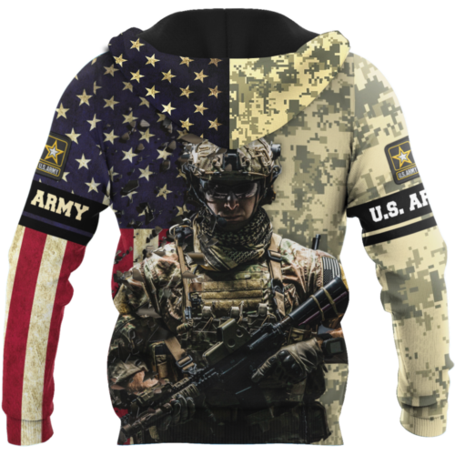 Army Customize Name 3D All Over Printed Shirts