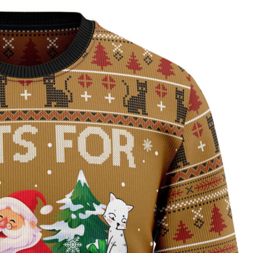 Cats For Everybody Ugly Christmas Sweater – Festive Feline Fun for All