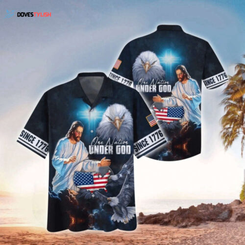 Stylish Jesus Hawaiian Shirts for Men & Women Praying Hand Design Perfect for Christians