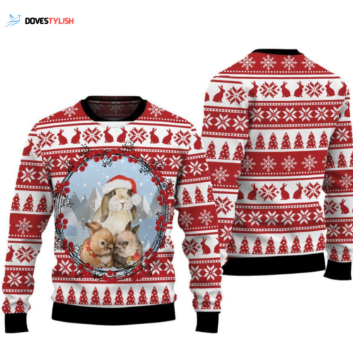 Christmas Bunny Lover Ugly Christmas Sweater: Perfect Gift for Rabbit Lovers