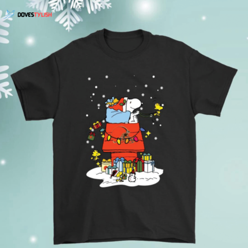Snoopy & Woodstock Merry Detroit Lions Christmas Shirt: Festive NFL Apparel