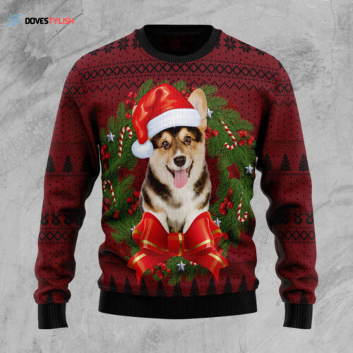 Corgi Wreath D2610 Ugly Christmas Sweater – Perfect Gift for Christmas Noel Malalan Signature