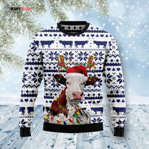 Cow Christmas Reunion Ugly Sweater: Festive & Fun Cow-Themed Holiday Attire