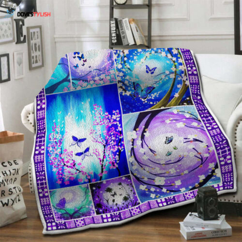 Cozy Butterfly Fleece Blanket – Warmth Meets Style!