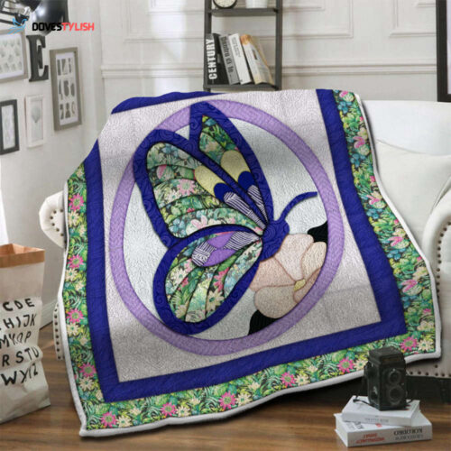 Cozy Butterfly Fleece Blanket: Perfect Christmas Gift