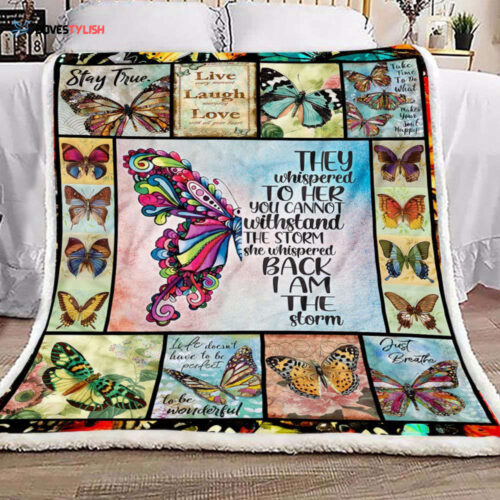 Personalized Niece Blanket: Heartfelt Gift from Aunt Auntie & Uncle – Life Butterfly