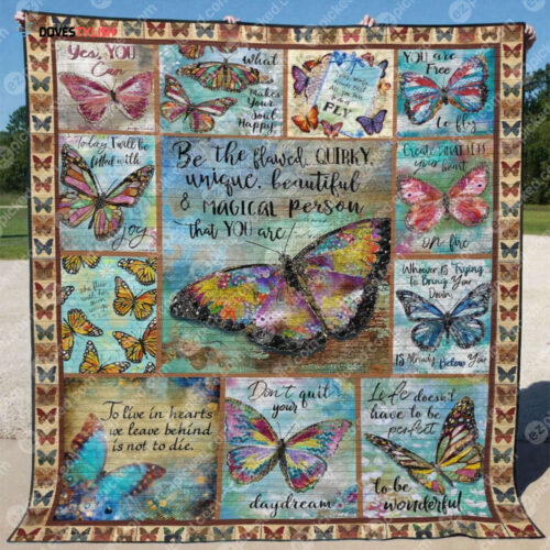 Cozy Butterfly Love Heaven Fleece Blanket – Perfect Christmas Gift