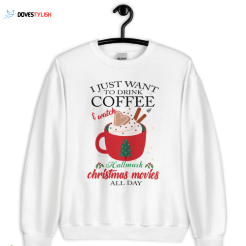 Cozy up with Coffee & Hallmark Christmas Movies Tee – Perfect Holiday Shirt