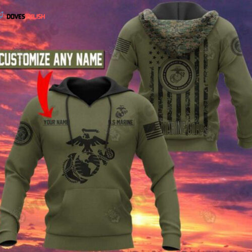 Custom army 3d hoodie shirt for men and women