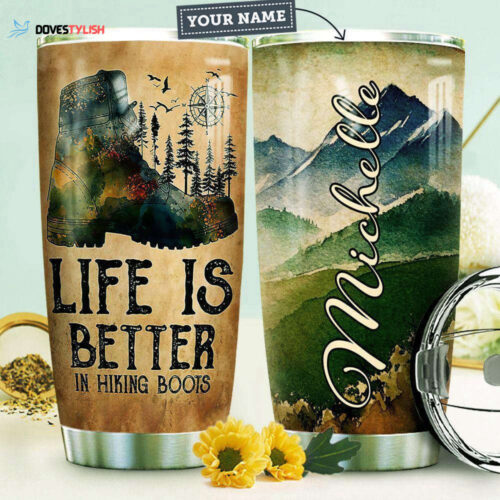 Custom Hiking Stainless Steel Tumbler – Personalized Outdoor Adventure Cup