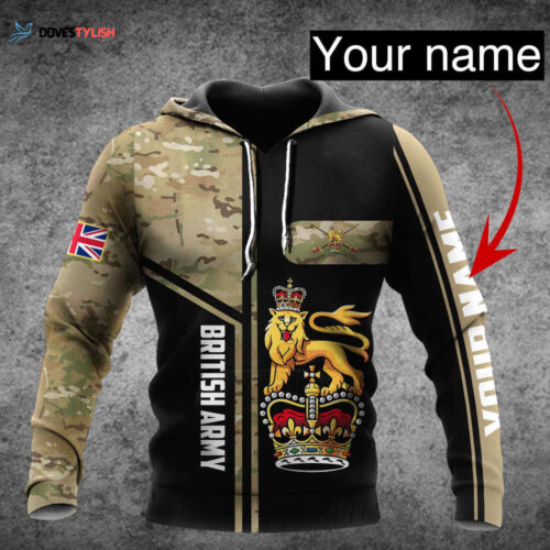 Army Customize Name 3D All Over Printed Shirts