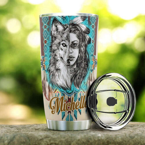 Custom Native American Stainless Steel Tumbler – Personalized Gift