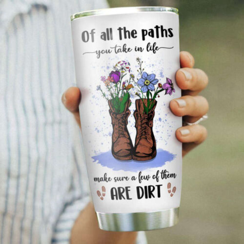 Customizable Stainless Steel Hiking Flower Boots Tumbler