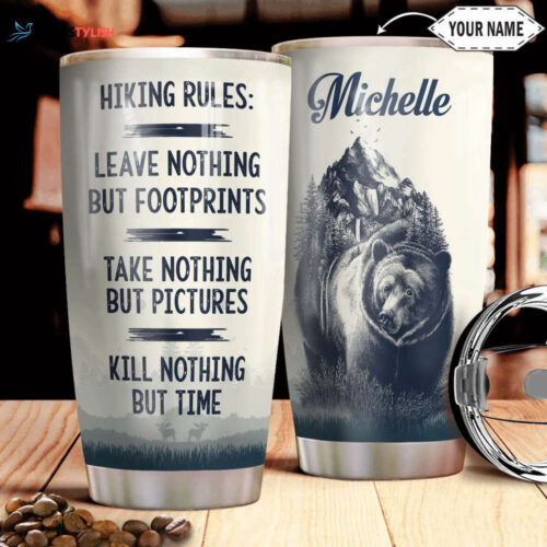Customizable Stainless Steel Hiking Tumbler – Personalized Outdoor Drinkware