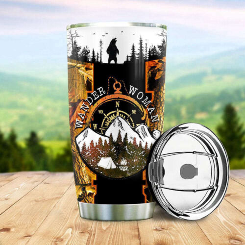 Customized Orange Stainless Steel Hiking Tumbler for Women – Stay Hydrated on Your Adventures!