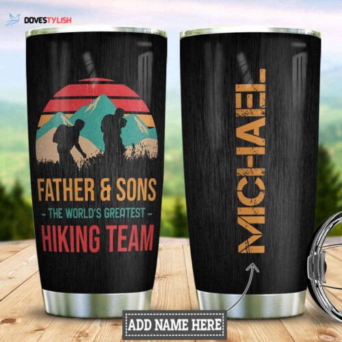 Stay Warm on Your Hiking Adventures with our Personalized Stainless Steel Tumbler
