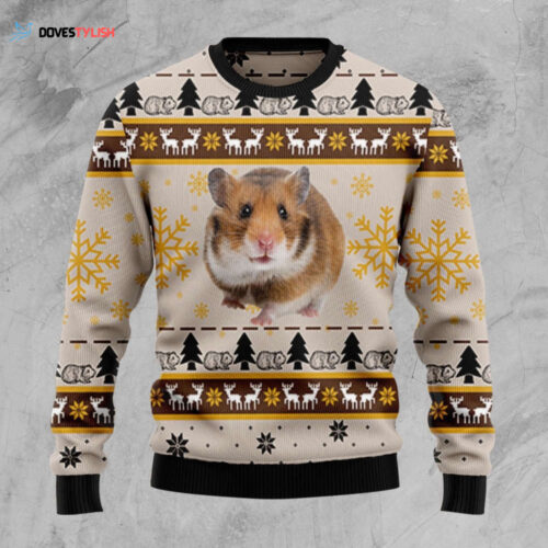Cute Hamster D3009 Ugly Christmas Sweater – Perfect Gift for Christmas with Noel Malalan Signature