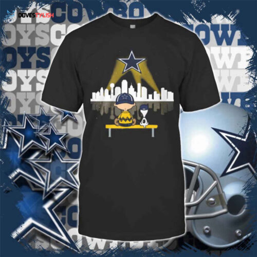 Dallas Cowboys Snoopy & Charlie Brown Night City T-Shirt – Perfect Gift for Fans!